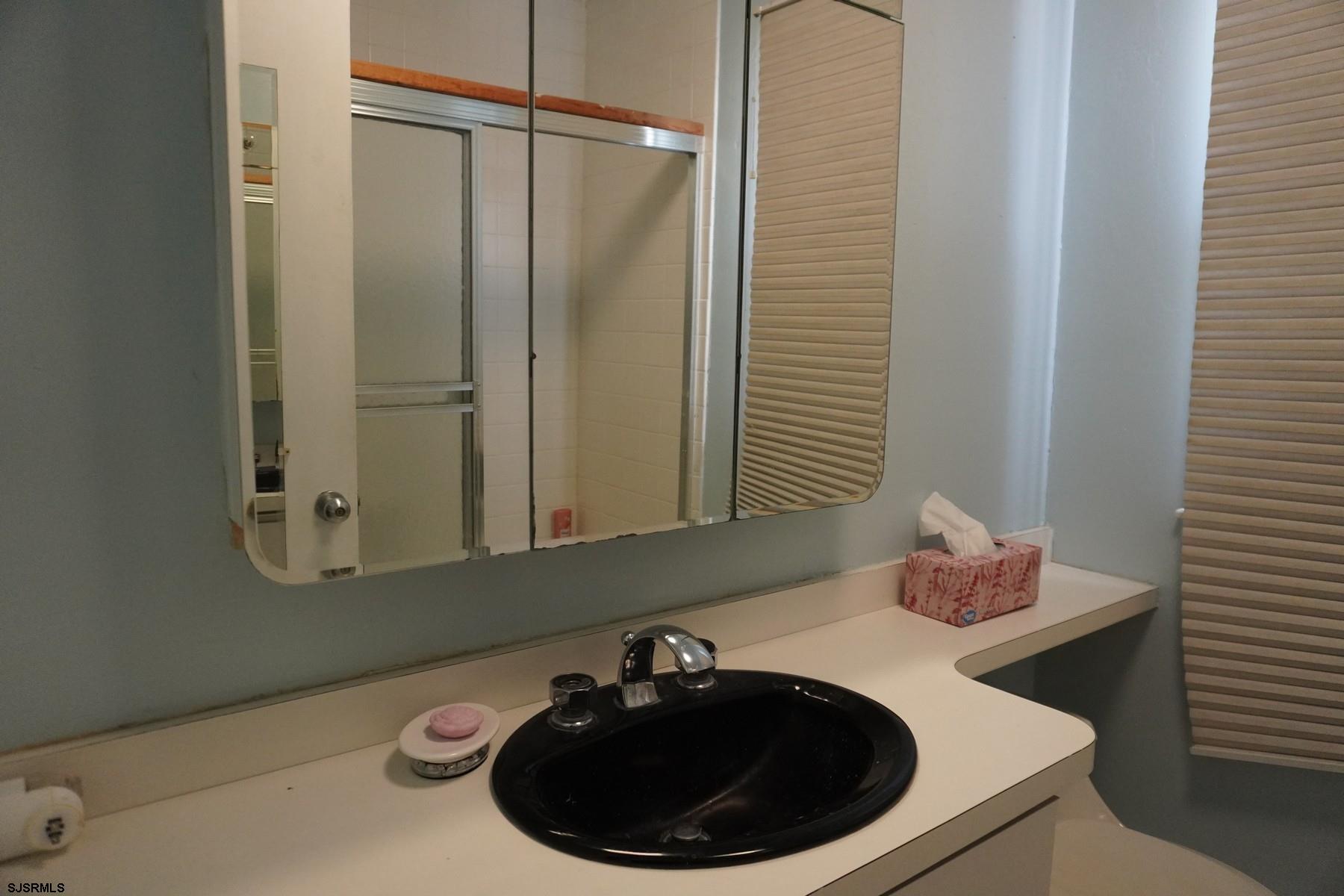 15 South Decatur Avenue, Unit B Margate City, NJ 08402 - Photo 19 of 27 a bathroom with a sink and a mirror