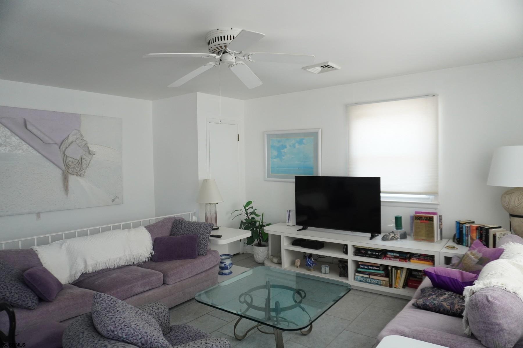 15 South Decatur Avenue, Unit B Margate City, NJ 08402 - Photo 8 of 27 a living room with furniture and a flat screen tv