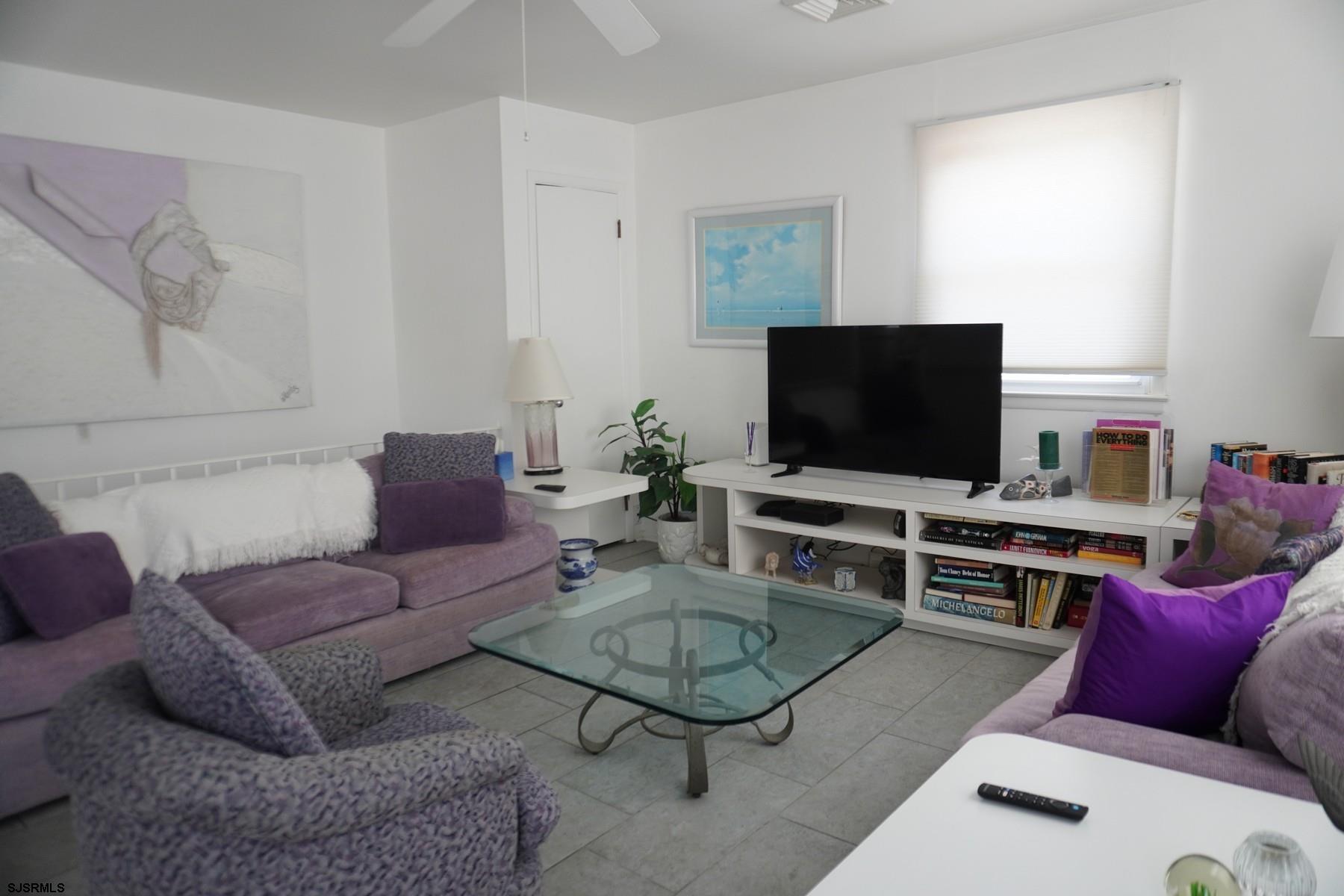 15 South Decatur Avenue, Unit B Margate City, NJ 08402 - Photo 10 of 27 a living room with furniture and a flat screen tv