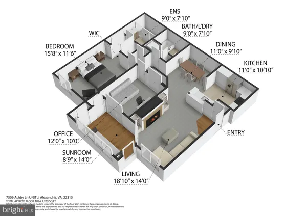 $430,000 | 7509 Ashby Lane, Unit J, Alexandria, VA 22315