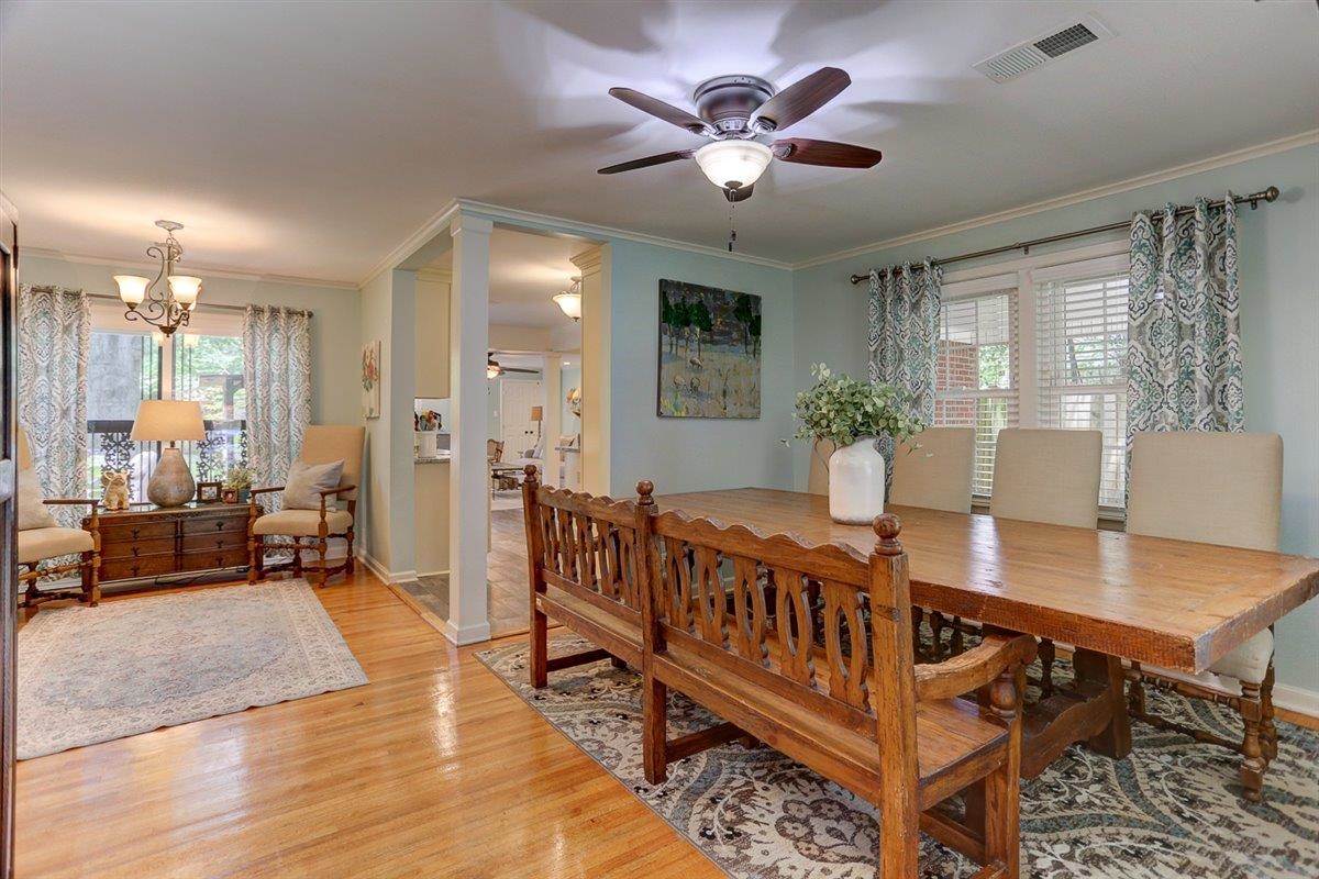 1611 Ivy Road Memphis, TN 38117 - Photo 3 of 29 a view of a dining room with furniture window and wooden floor