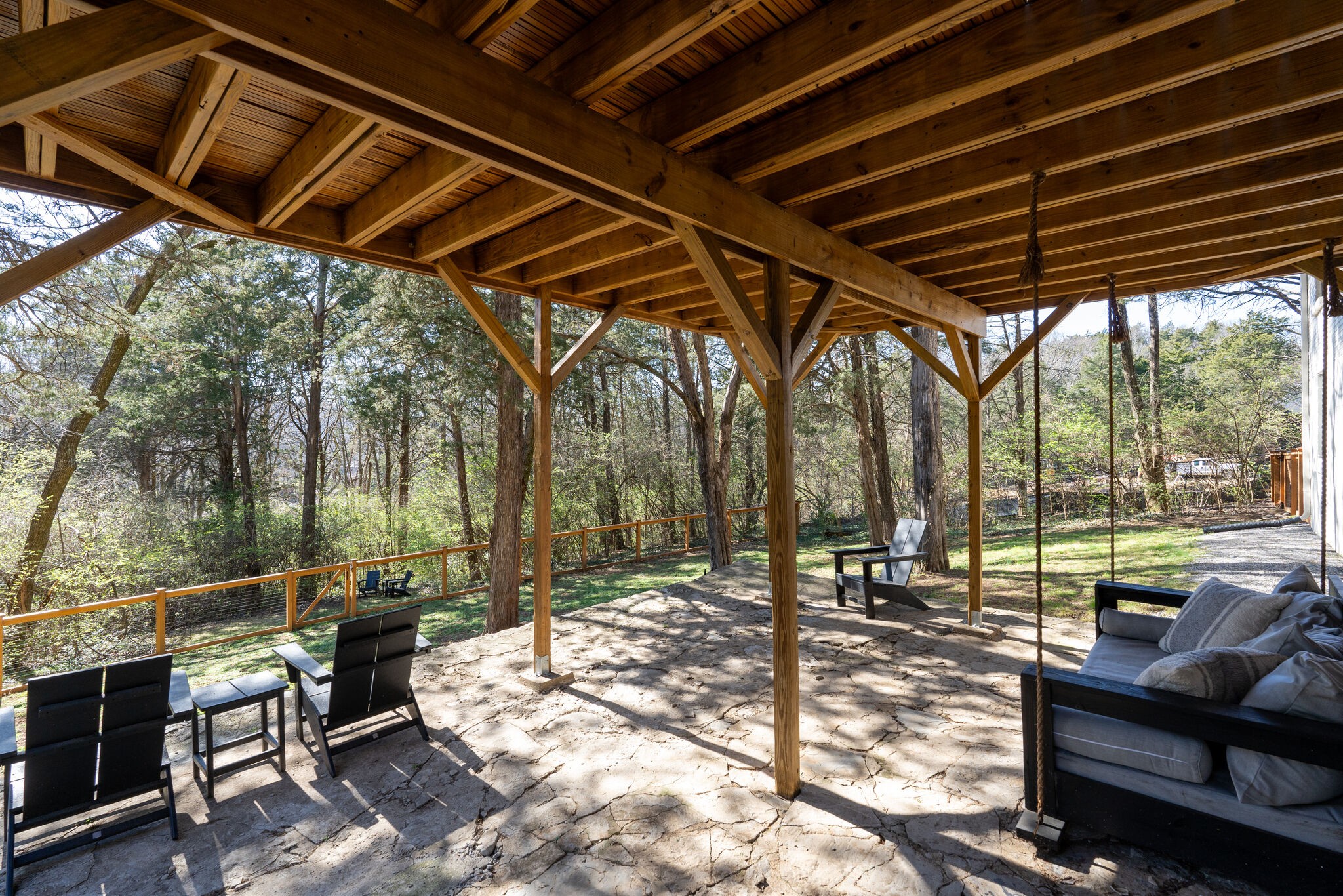 4529 Shys Hill Road Nashville, TN 37215 - Photo 41 of 51 a patio with yard glass top table and chairs