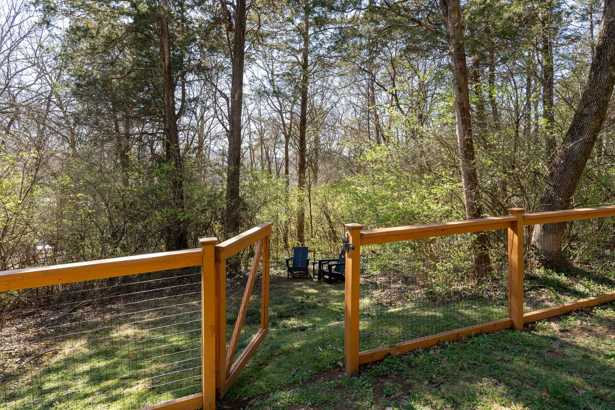 4529 Shys Hill Road Nashville, TN 37215 - Photo 44 of 51 a view of a wooden deck and trees