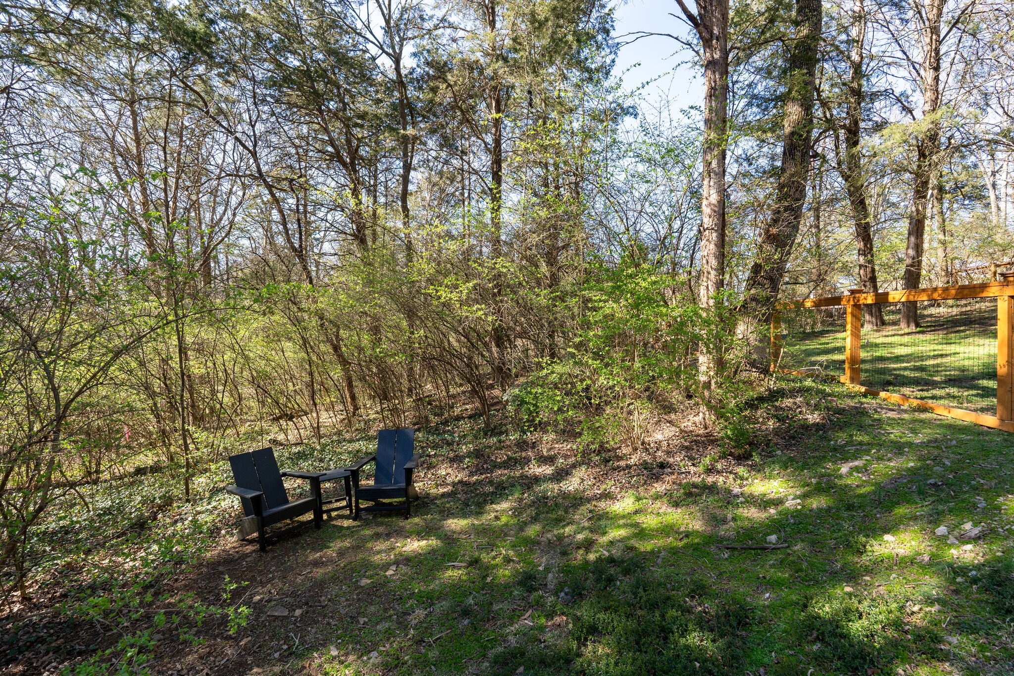 4529 Shys Hill Road Nashville, TN 37215 - Photo 45 of 51 a view of a bench in a backyard of the house