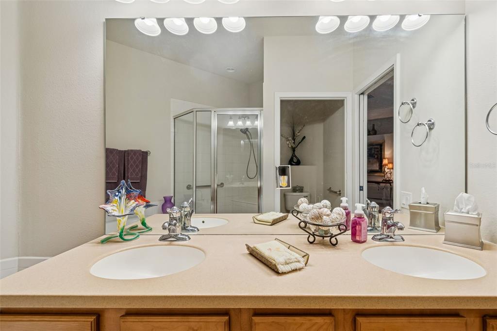 894 Lantern Way Clearwater, FL 33765 - Photo 37 of 75 a bathroom with a sink and a mirror