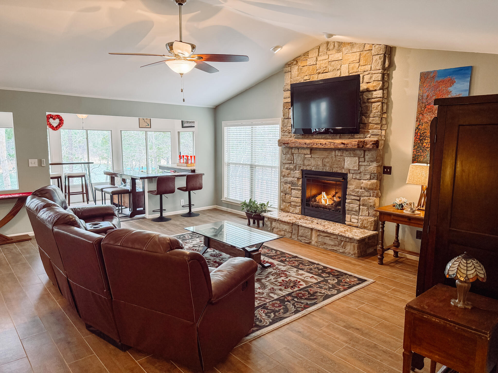 307 Superior Cove McCormick, SC 29835 - Photo 12 of 46 Great Room with Gas Fireplace
