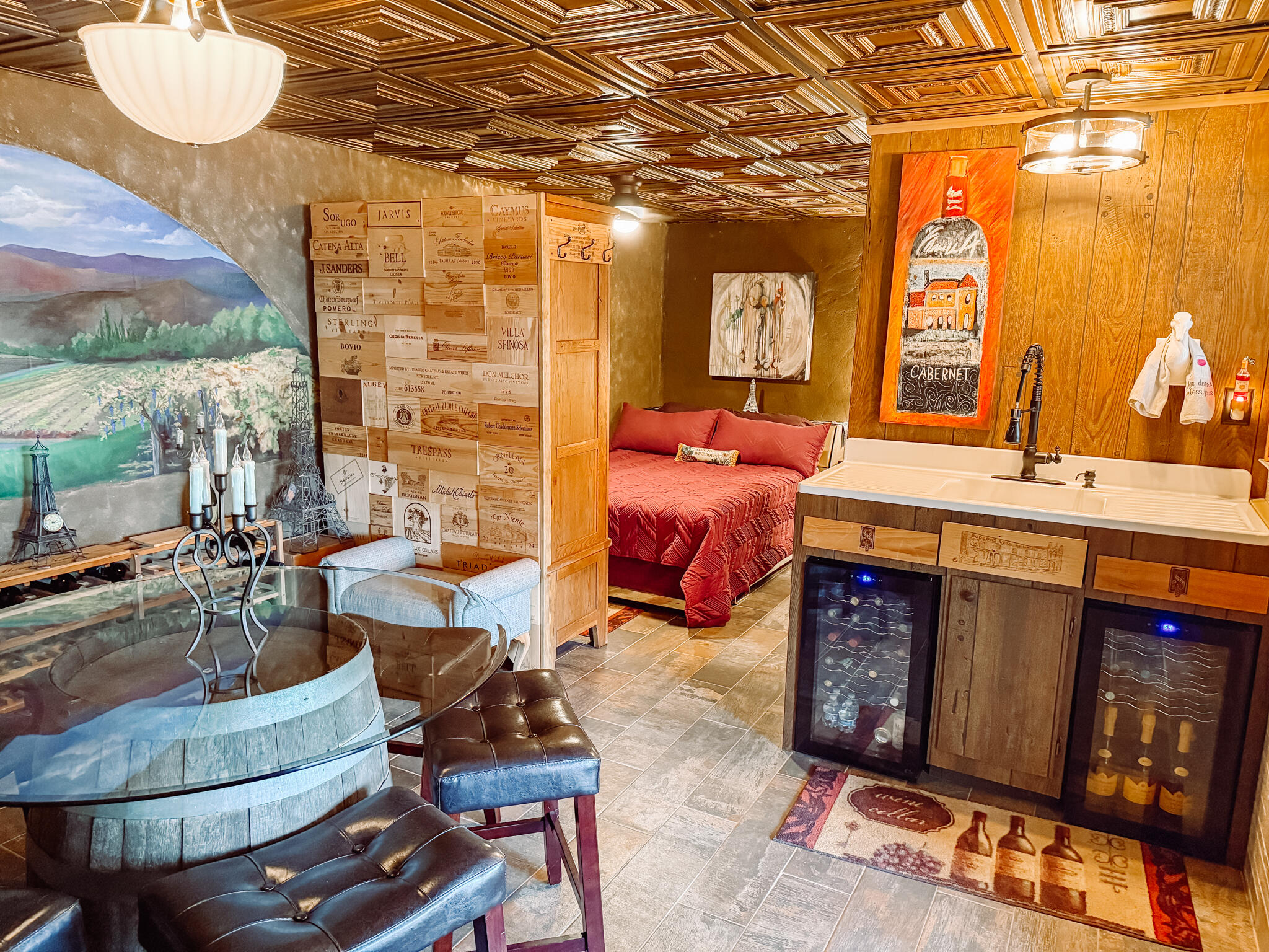 307 Superior Cove McCormick, SC 29835 - Photo 31 of 46 Another view of lower-level area and wet bar