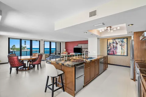 a view of a room with painted walls