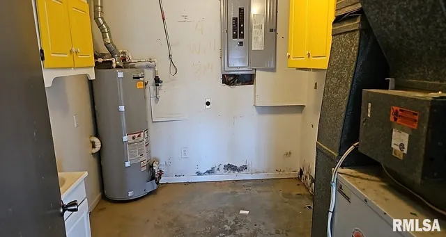 a view of water heater room