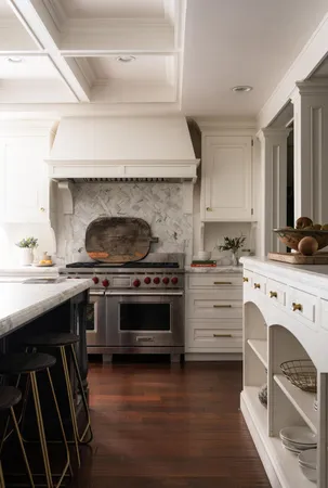 a kitchen with a stove and a sink