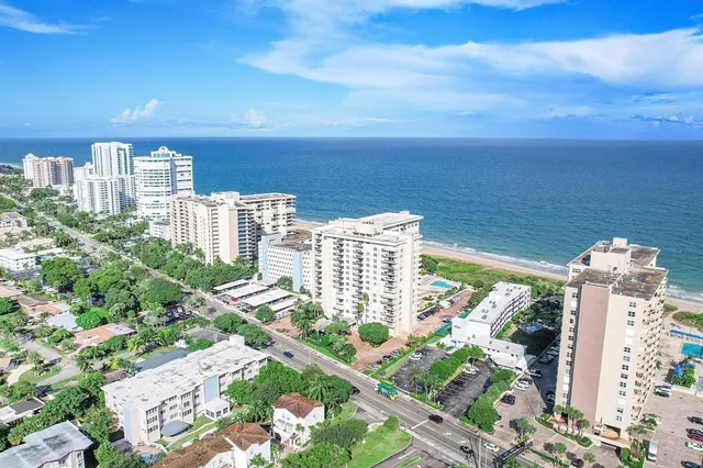 a view of a city with tall buildings