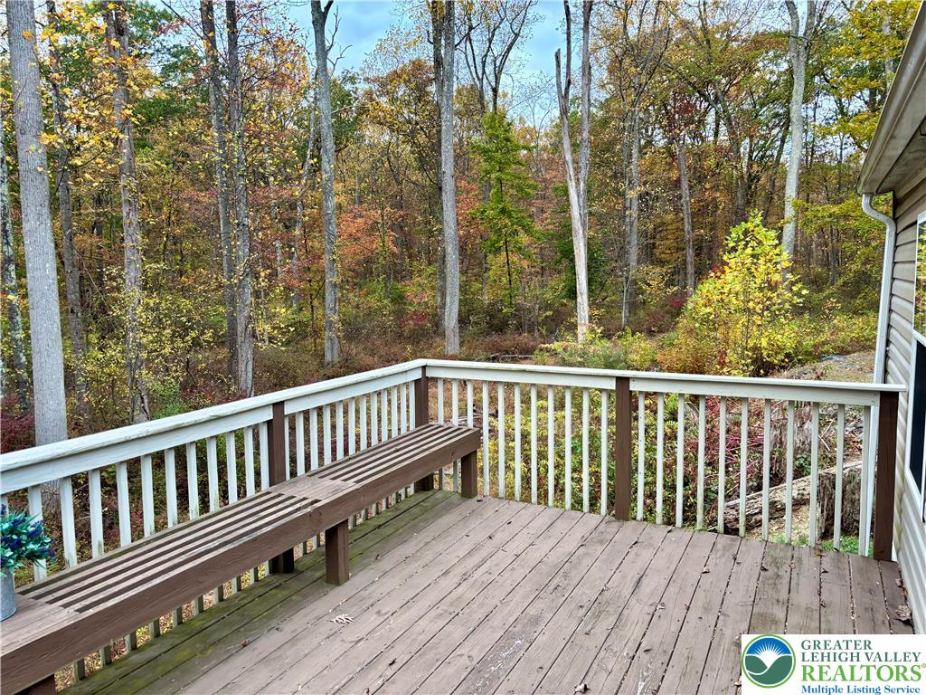 8568 Deer Road Slatington, PA 18080 - Photo 23 of 37 a view of wooden deck and a yard