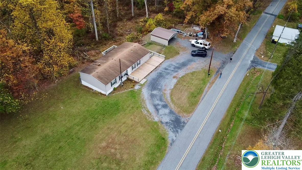 8568 Deer Road Slatington, PA 18080 - Photo 27 of 37 an aerial view of a house with garden space ocean view