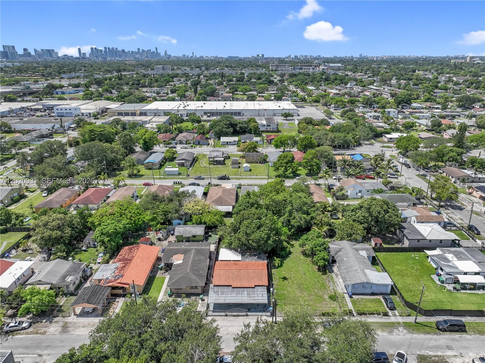1360 Northwest 77th Street Miami, FL 33147 - Photo 39 of 41 an aerial view of residential houses and outdoor space