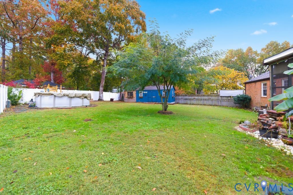 161 Arkwright Road Chesterfield, VA 23236 - Photo 36 of 43 a view of a backyard with a garden