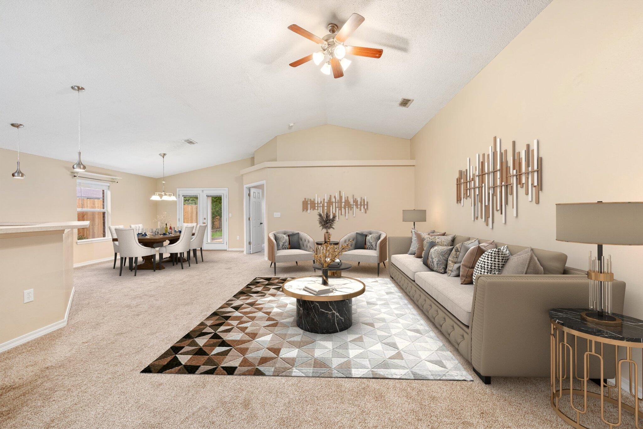 273 Limestone Circle Crestview, FL 32539 - Photo 7 of 36 a living room with furniture a rug and white walls