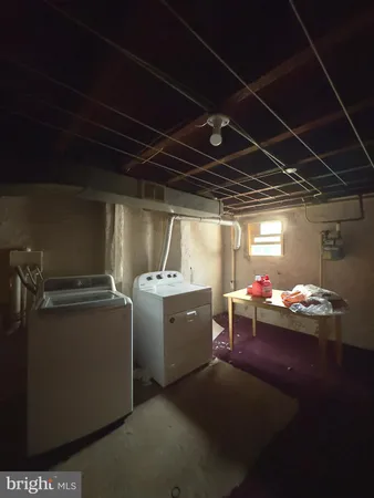 a room with furniture and storage