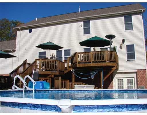132 Cherrytree Road Carnegie, PA 15106 - Photo 4 of 18 Exterior Back. WOW! Pool, Multi-Level Deck and Patio!