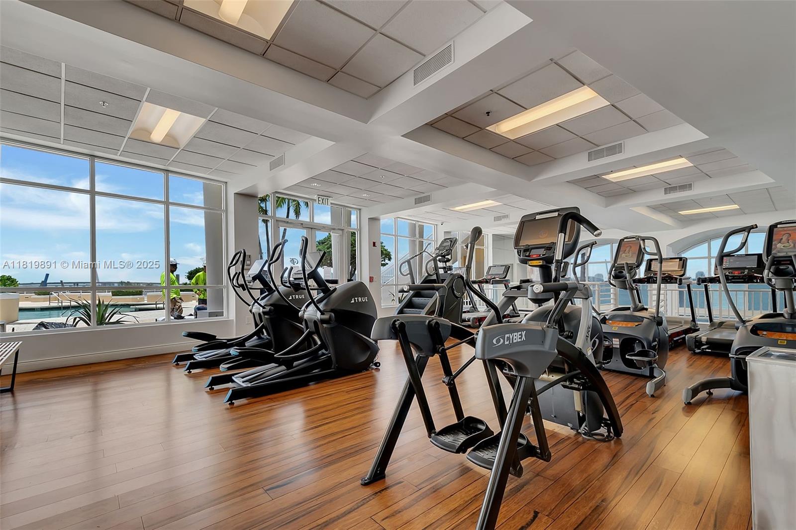 848 Brickell Key Drive, Unit 1803 Miami, FL 33131 - Photo 23 of 25 a view of a room with gym equipment