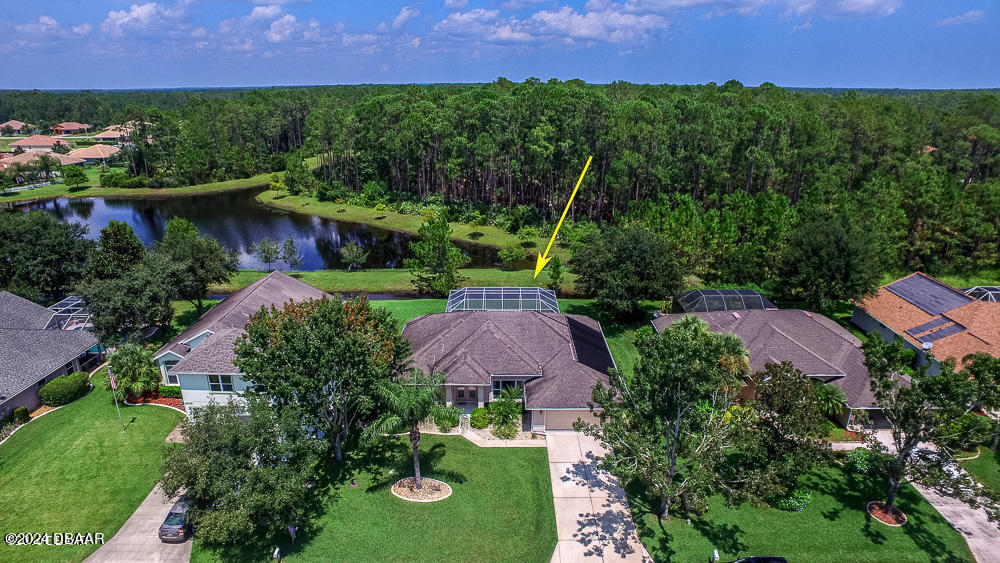 5 Bent Stream Way Ormond Beach, FL 32174 - Photo 6 of 29 ARIAL VIEW WITH WATER BEHIND
