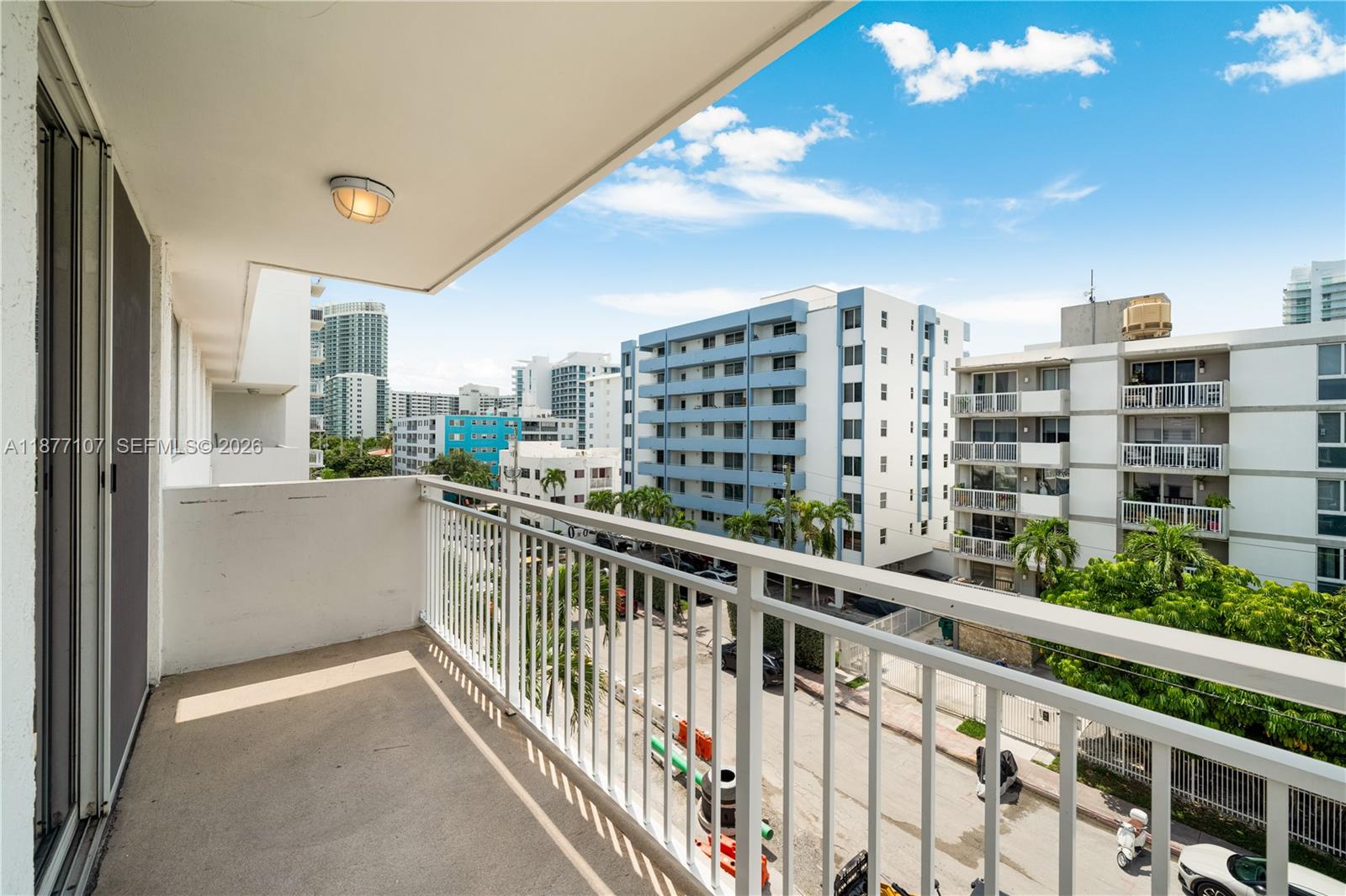 1665 Bay Road, Unit 521 Miami Beach, FL 33139 - Photo 20 of 25 a view of balcony with city view