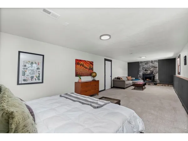 a living room with furniture and window