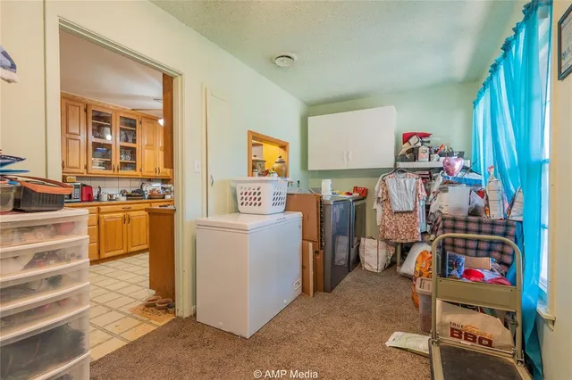a view of a storage & utility room