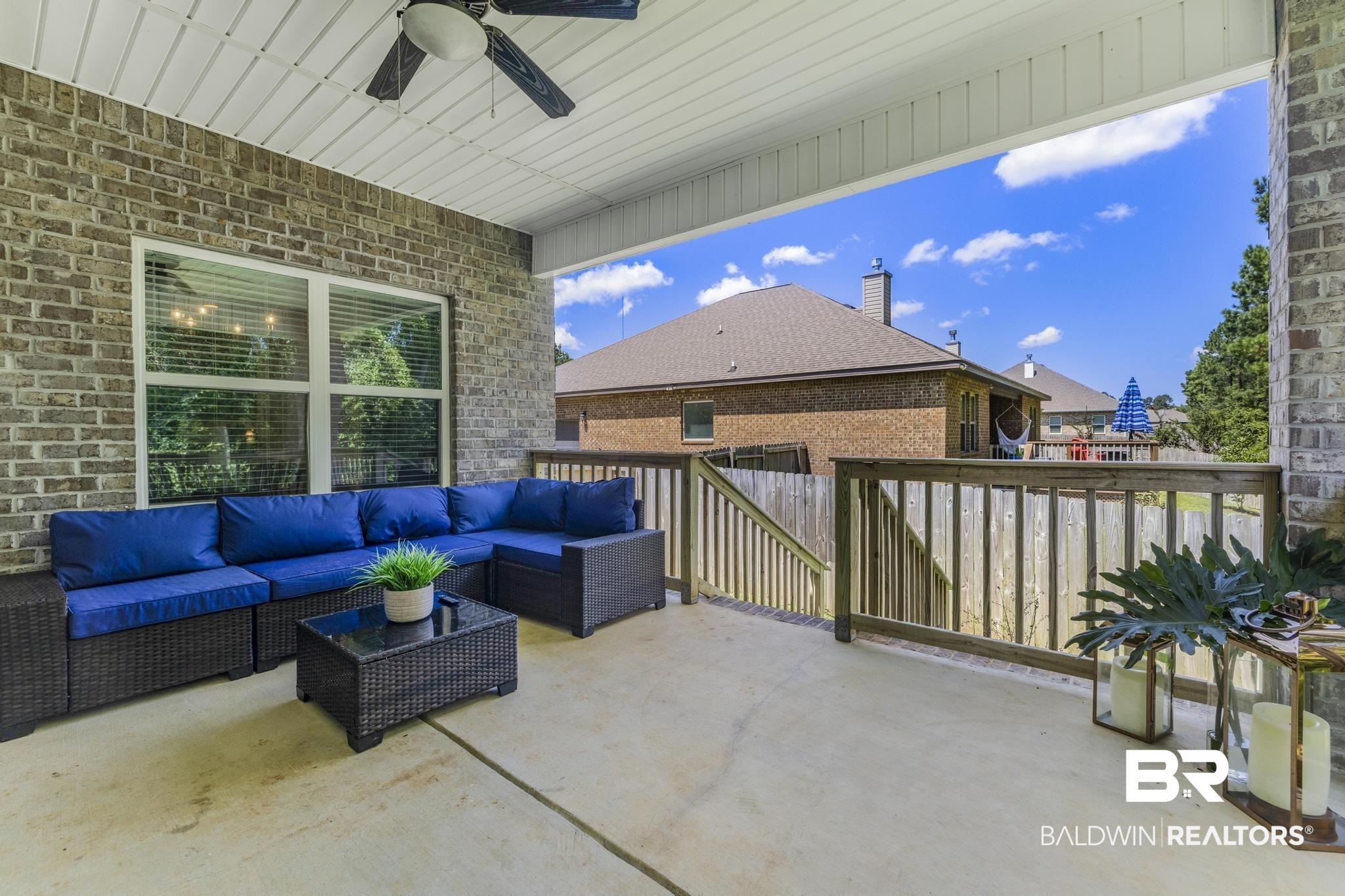31336 Hoot Owl Road Daphne, AL 36527 - Photo 24 of 36 View of patio / terrace with outdoor lounge area and a ceiling fan