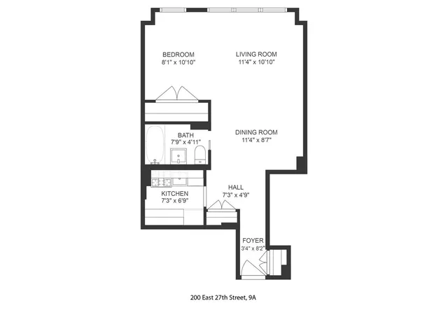 $549,000 | 200 East 27th Street, Unit 9A | Kips Bay