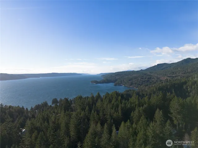 a view of city and mountain