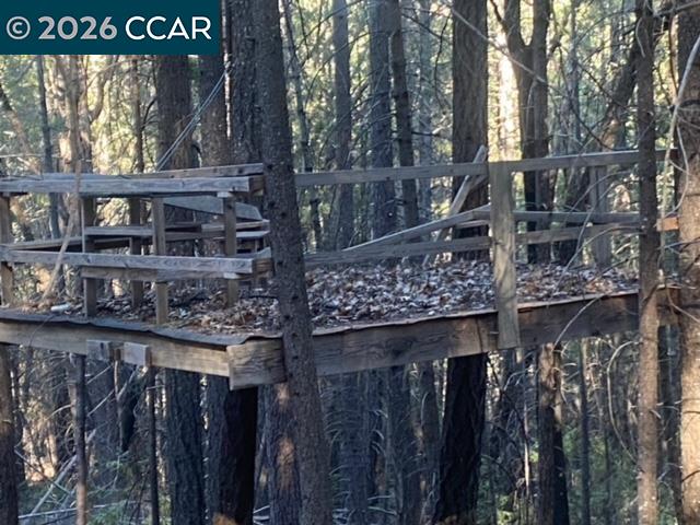 9471 Wildcat Road Kelseyville, CA 95451 - Photo 6 of 14 a view of a wooden house with a trees