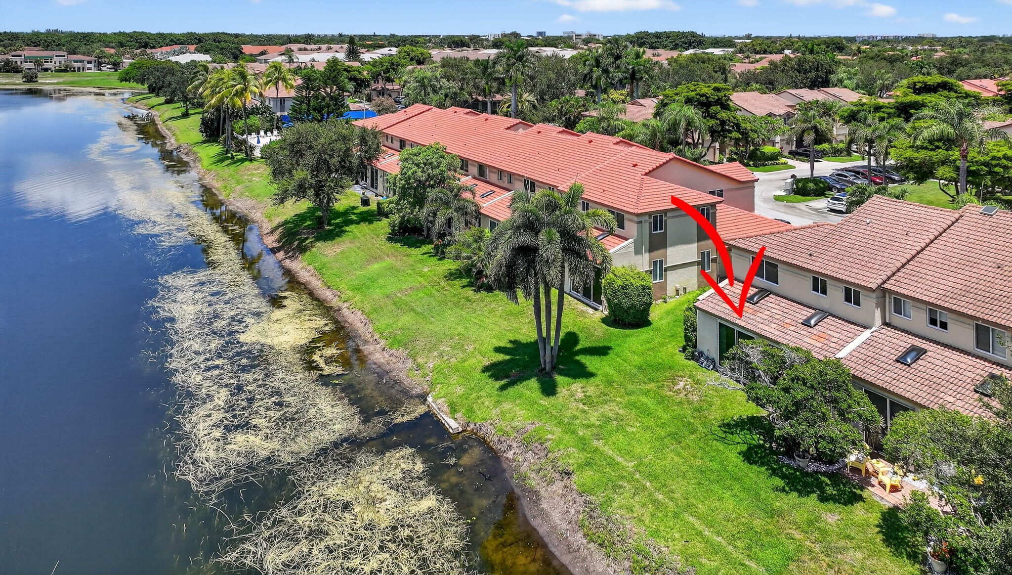 6806 Via Regina Boca Raton, FL 33433 - Photo 44 of 51 an aerial view of house with yard