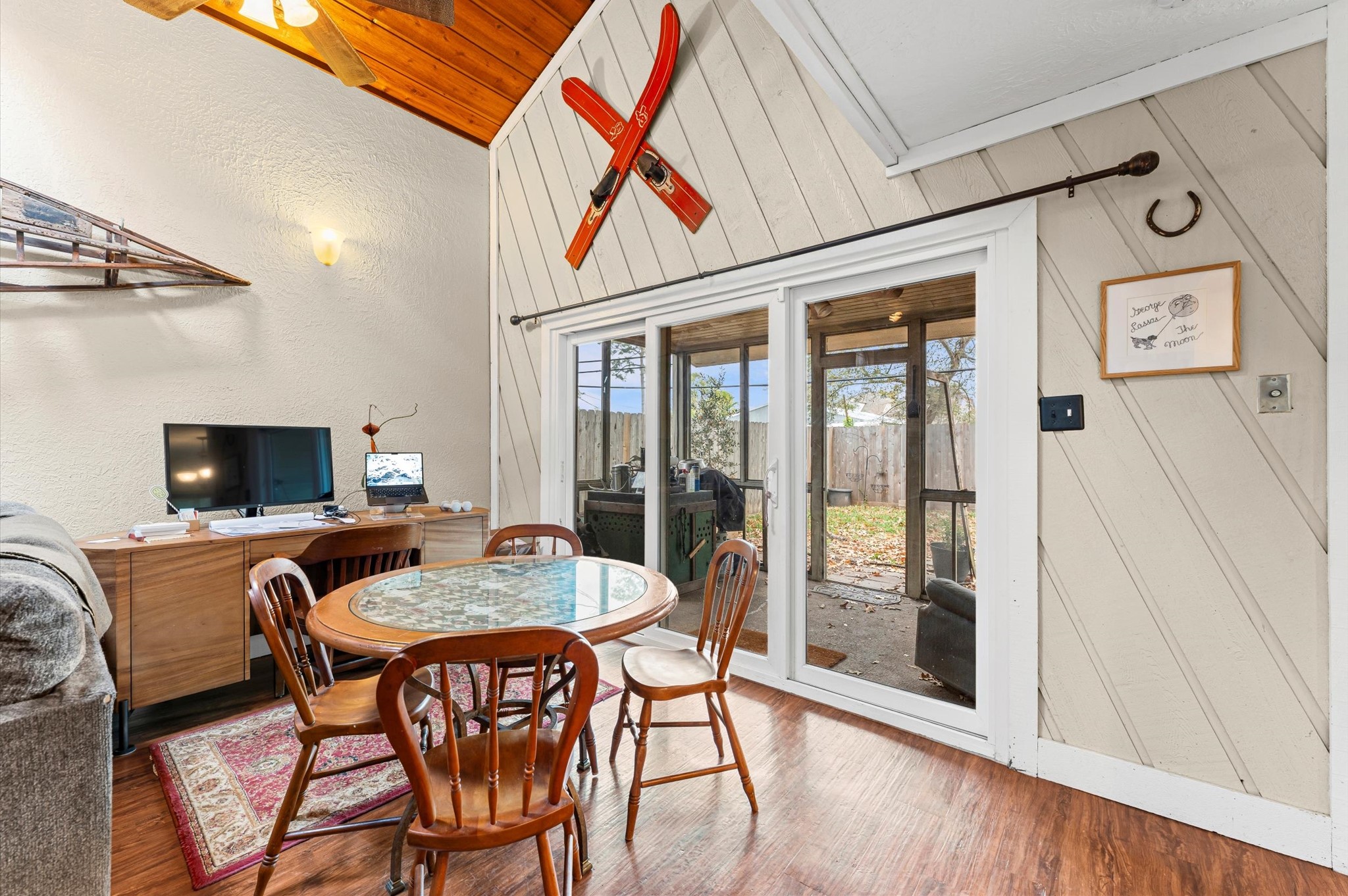 1504 Early Lane Houston, TX 77055 - Photo 5 of 23 a view of a dining room with furniture window and wooden floor