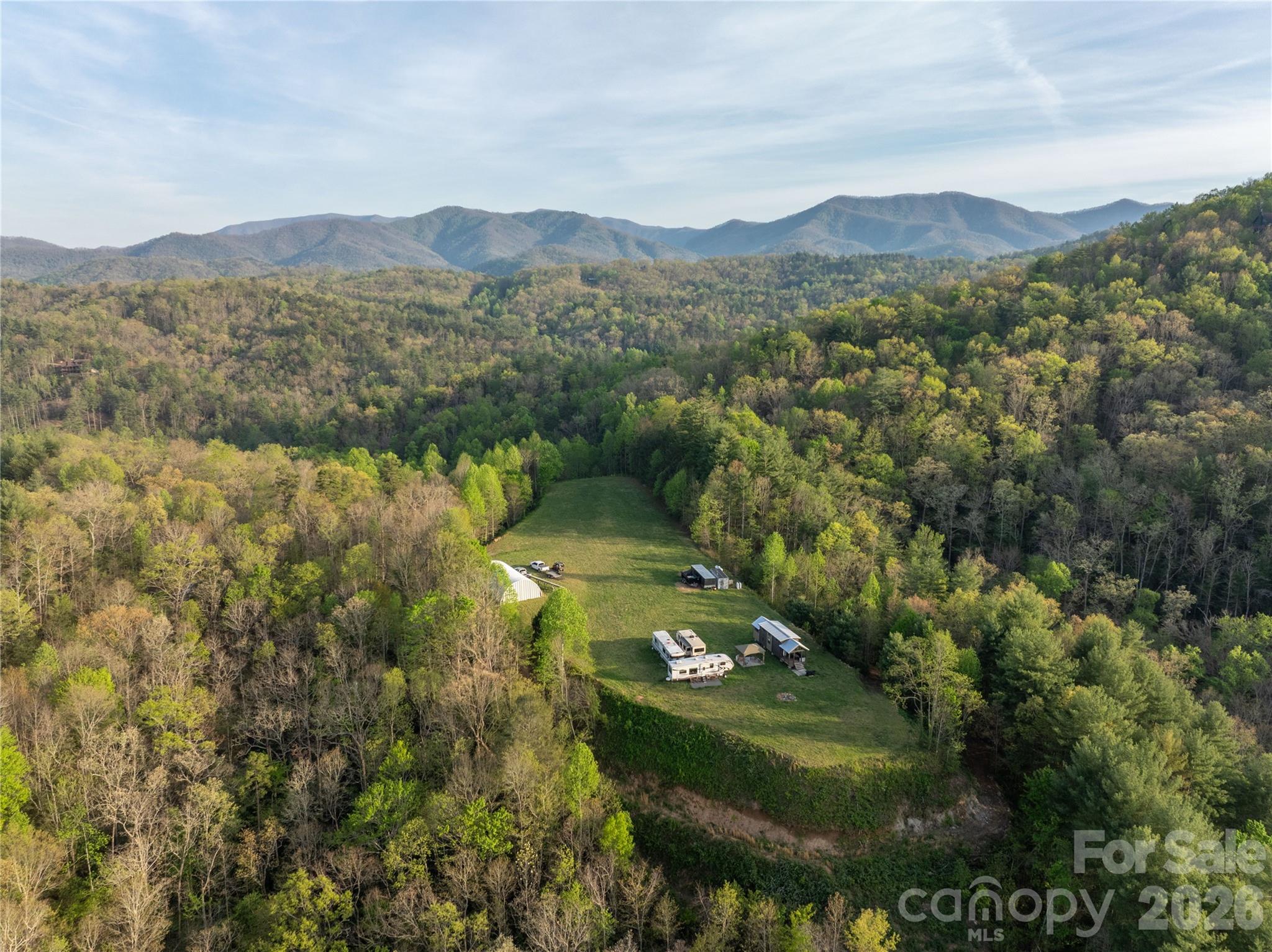 8888 Yellow Branch Road Robbinsville, NC 28771 - Photo 21 of 28 a view of a green field with mountains in the background