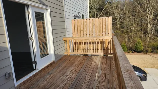 a view of wooden floor