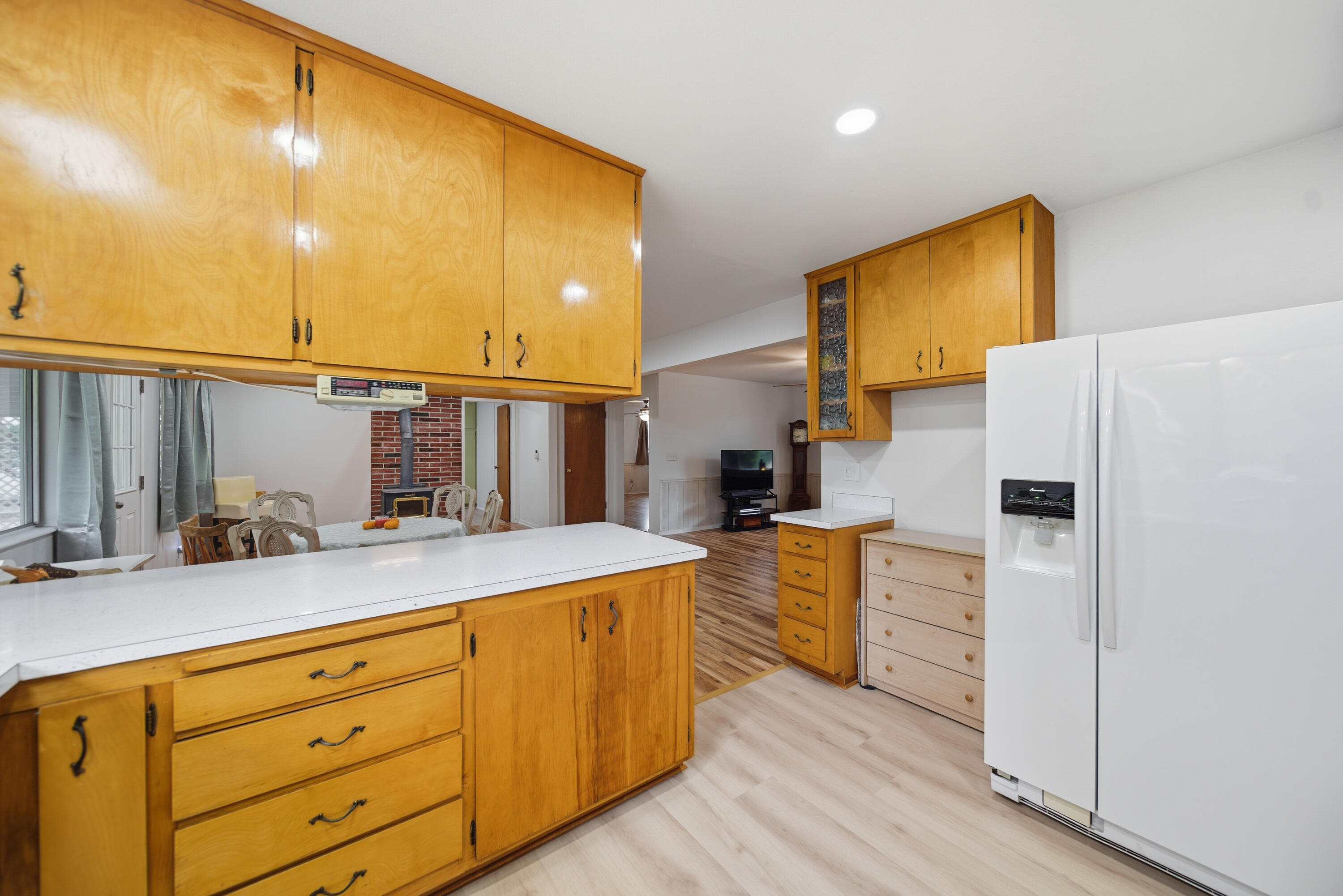 9807 Logan Road Palo Cedro, CA 96073 - Photo 16 of 53 a kitchen with stainless steel appliances a refrigerator sink and stove