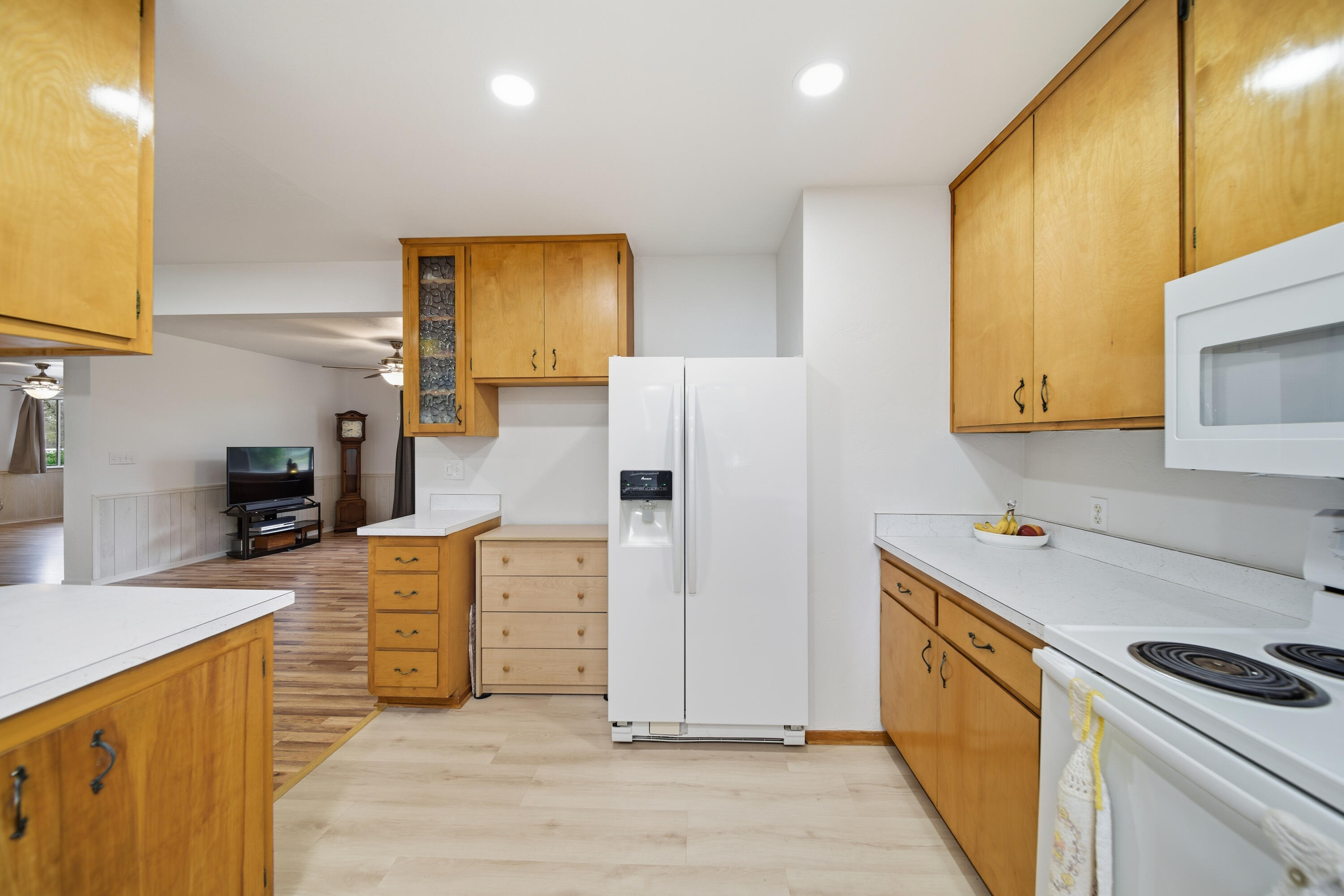 9807 Logan Road Palo Cedro, CA 96073 - Photo 17 of 53 a kitchen with stainless steel appliances a refrigerator sink and stove