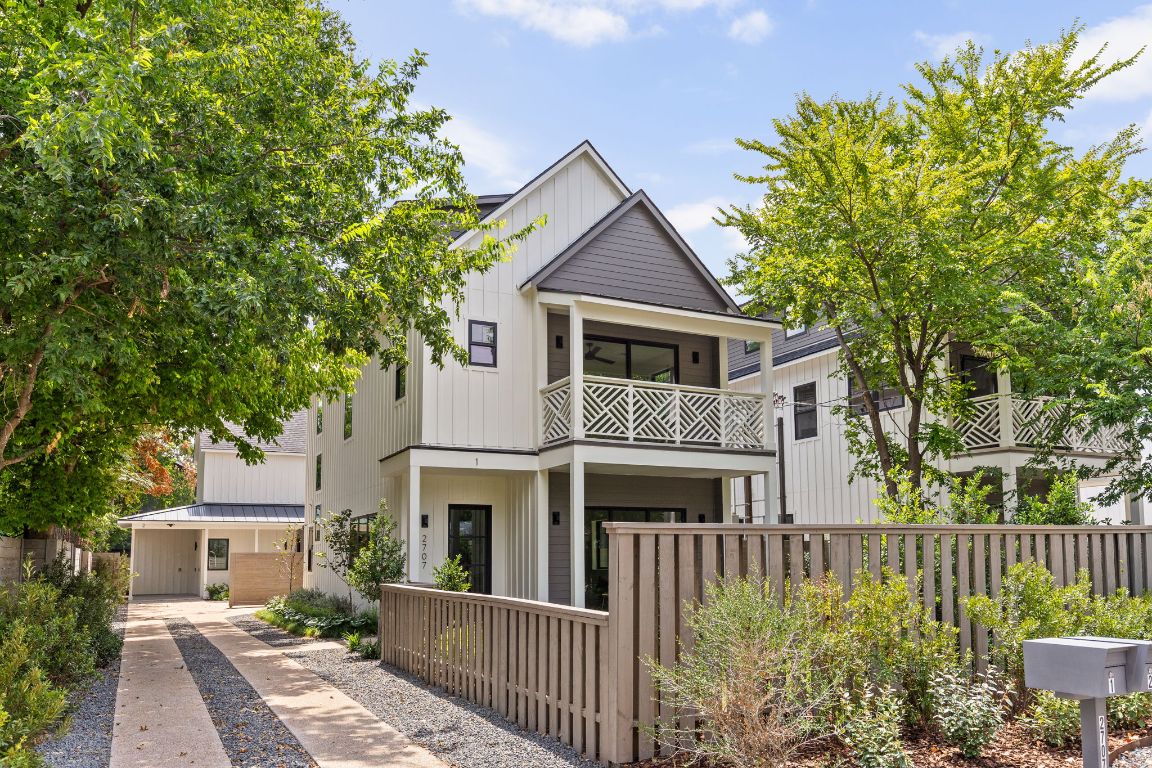 2707 Stacy Lane, Unit 1 Austin, TX 78704 - Photo 3 of 40 a front view of a house with a porch