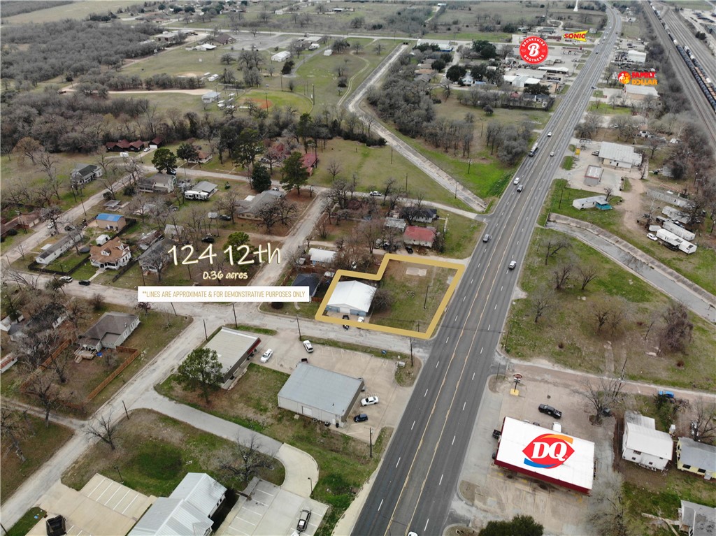 124 12th Street Somerville, TX 77879 - Photo 35 of 42 an aerial view of residential house with outdoor space