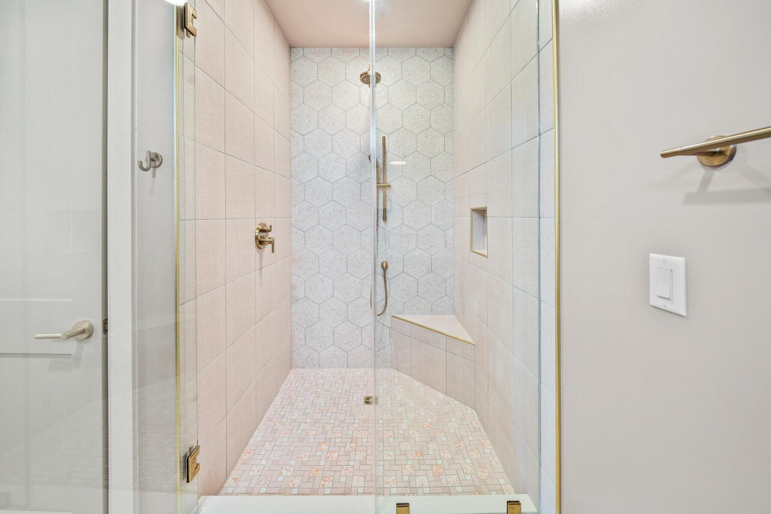 21524 Front Beach Road Panama City Beach, FL 32413 - Photo 29 of 73 a bathroom with a shower