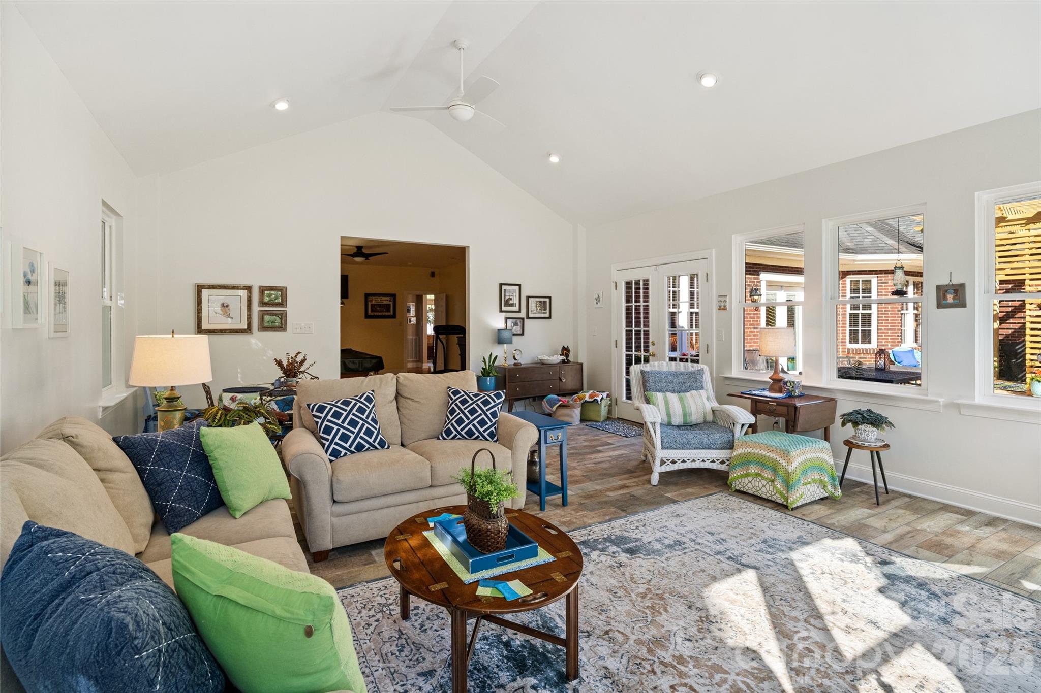 1701 South Point Road Belmont, NC 28012 - Photo 16 of 44 a living room with furniture and wooden floor