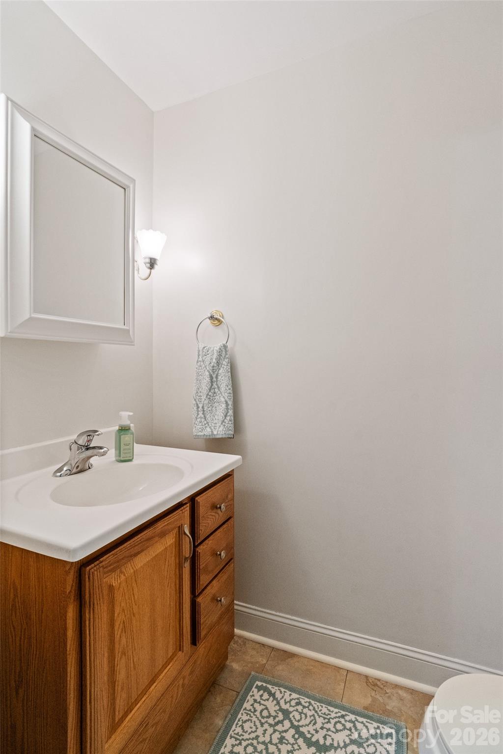 1701 South Point Road Belmont, NC 28012 - Photo 21 of 44 a bathroom with a sink and a mirror