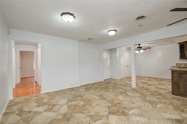 a view of an empty room