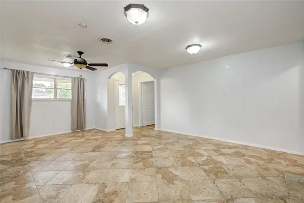 a view of an empty room