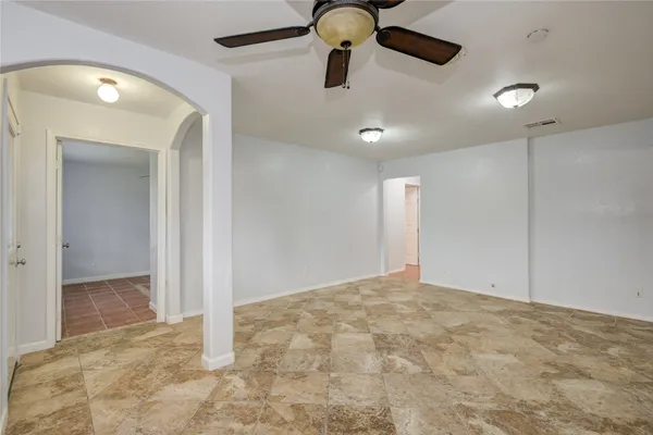 a view of an empty room