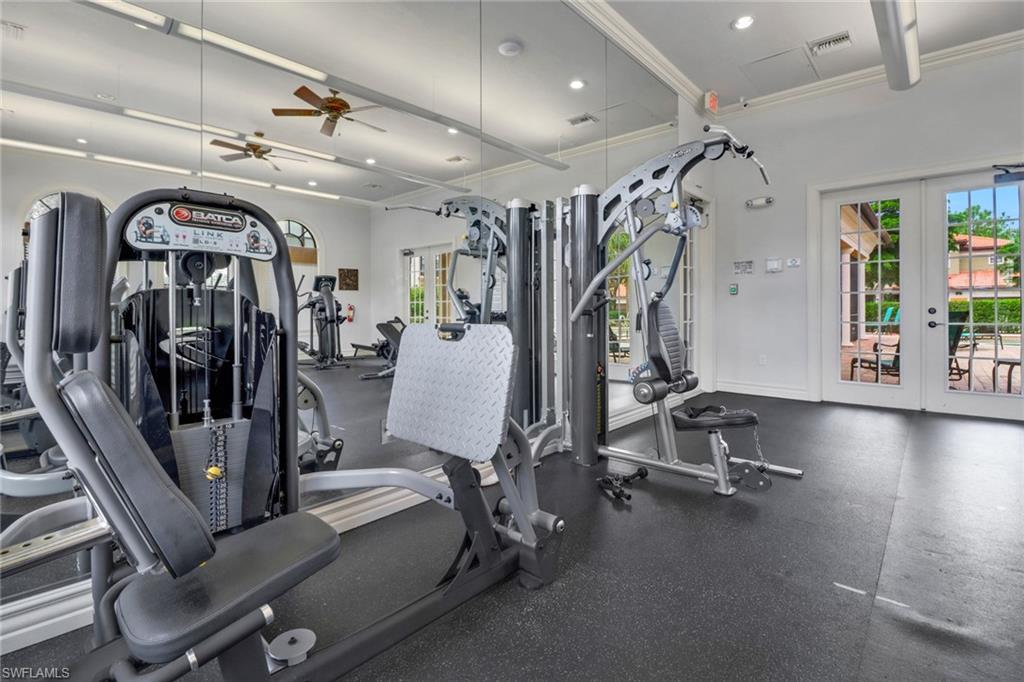 1326 Corso Palermo Court, Unit 3 Naples, FL 34105 - Photo 29 of 33 a view of a room with gym equipment