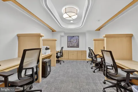 a view of a livingroom with furniture