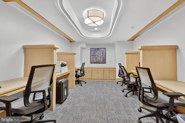 a view of a livingroom with furniture