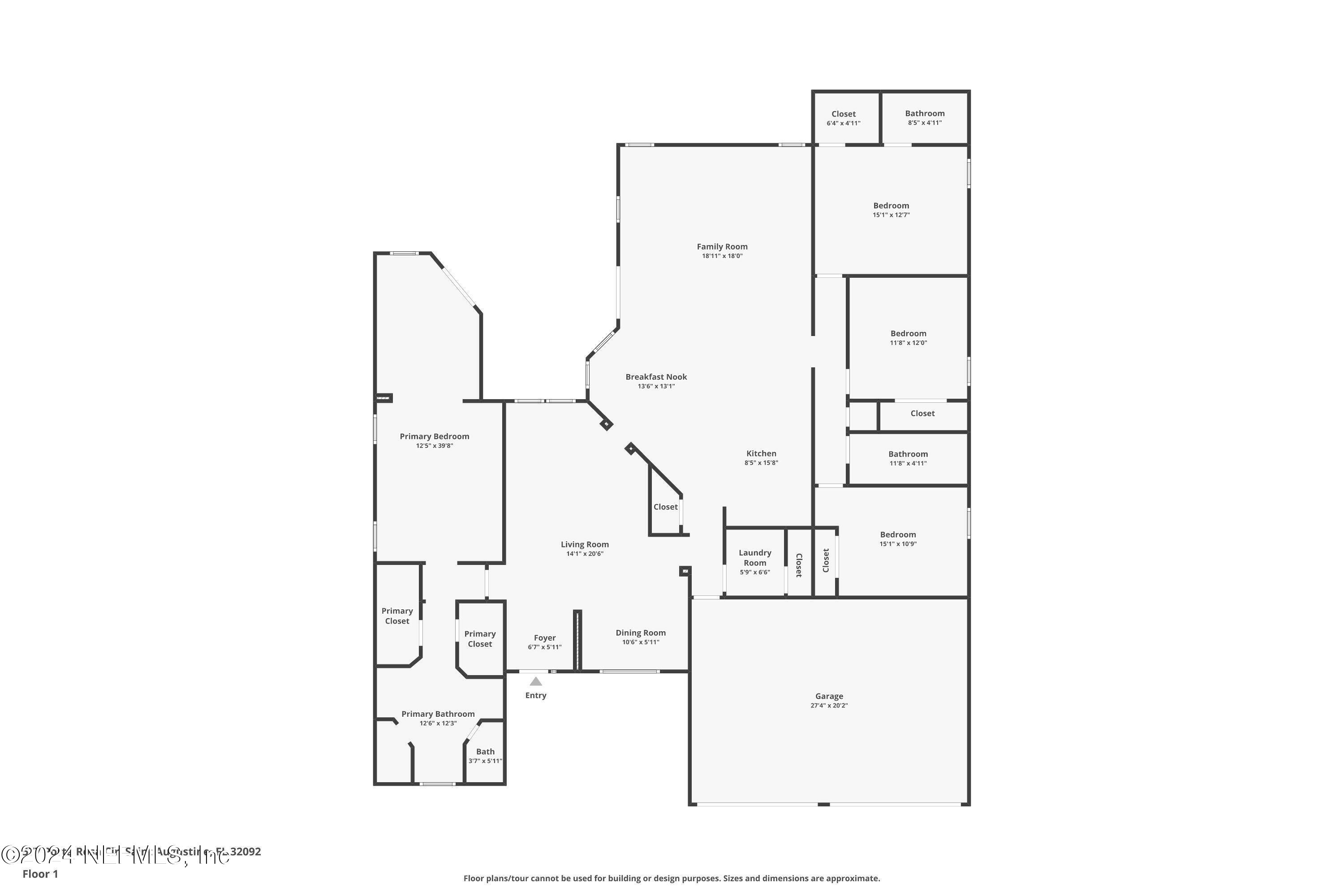 577 Porta Rosa Circle St. Augustine, FL 32092 - Photo 50 of 50 Floor Plan