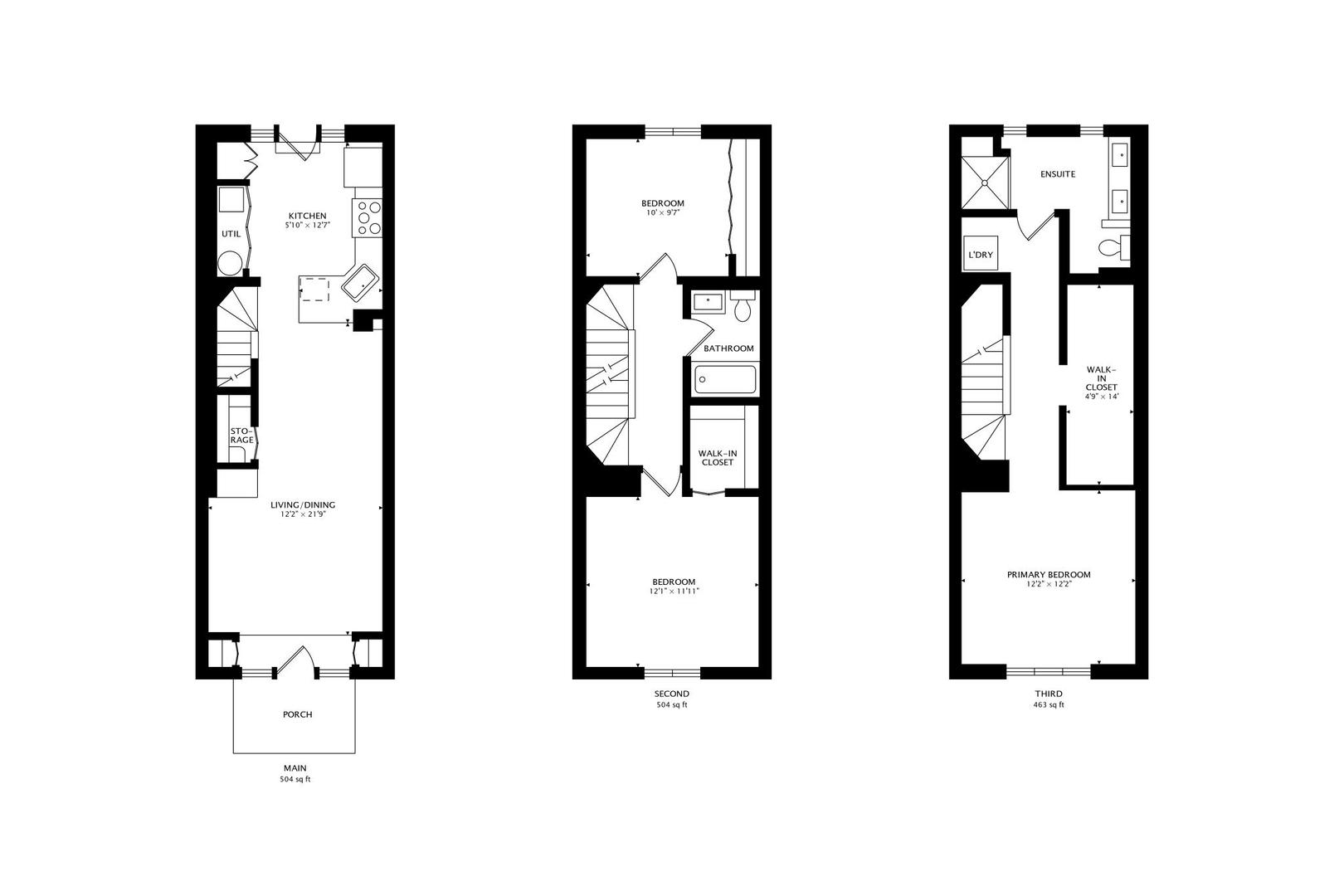 20 West 15th Street, Unit B Chicago, IL 60605 - Photo 18 of 21 a picture of a floor plan